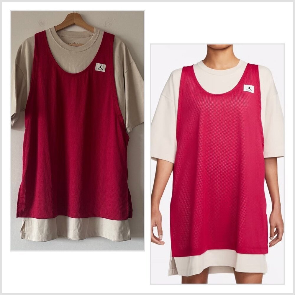Jordan Essentials Women's Dress Size Small Oversized Jersey Dress Sporty Casual